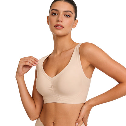 VRCÔMFY Ultra-Comfort Seamless Wireless Bra for Everyday Wear